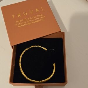 Gold Hammered Bracelet